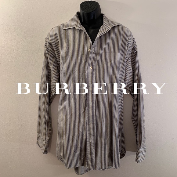 Burberry Variable Stripe Shirt Large RARE style Men